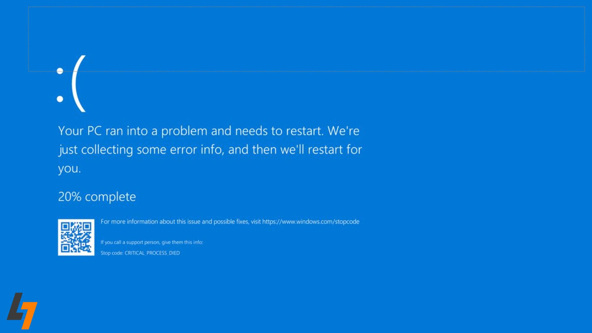 صفحه آبی مرگ (Blue Screen of Death)