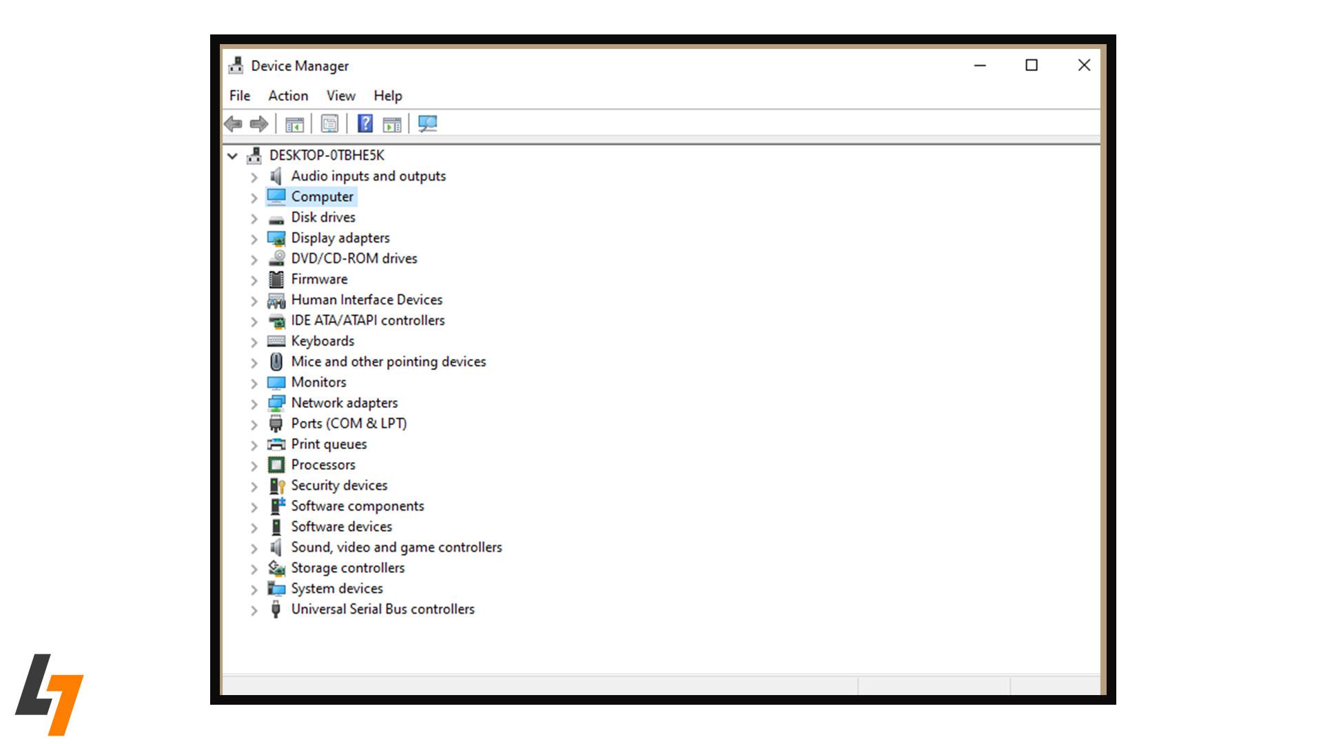 آپدیت از طریق Device Manager