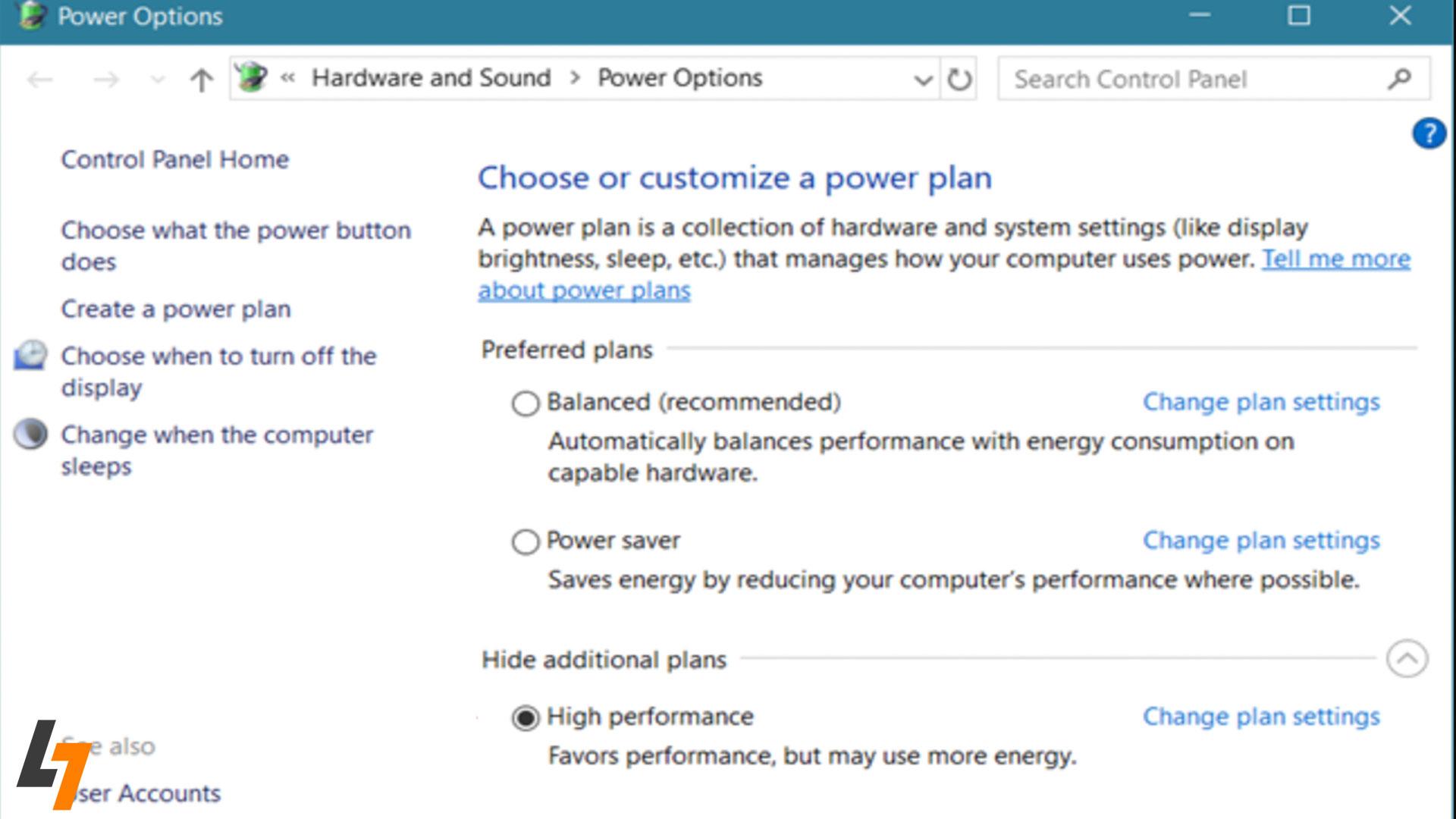 تنظیمات اشتباه پاور