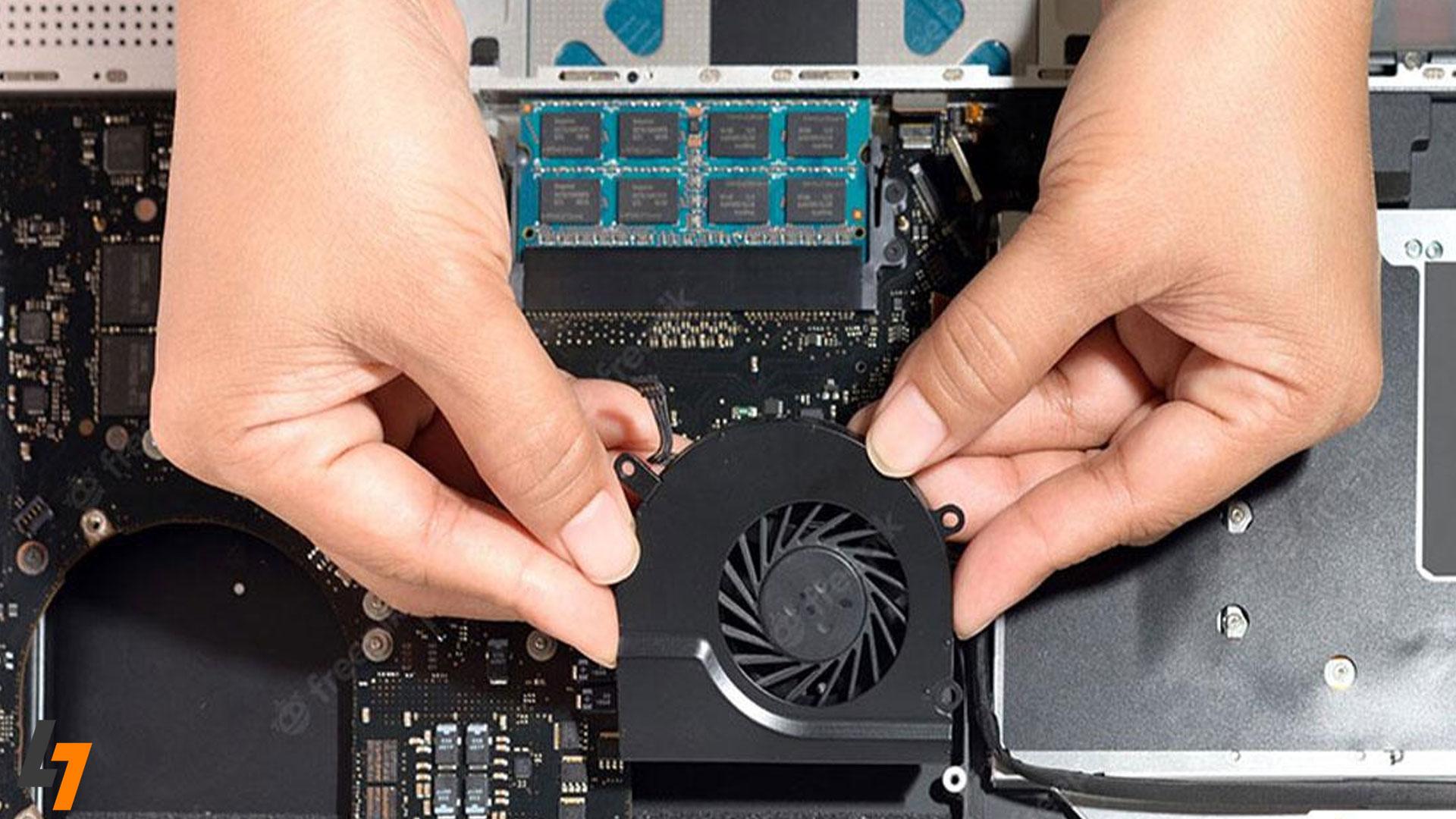 تعویض فن و هیت‌ سینک لپ‌تاپ