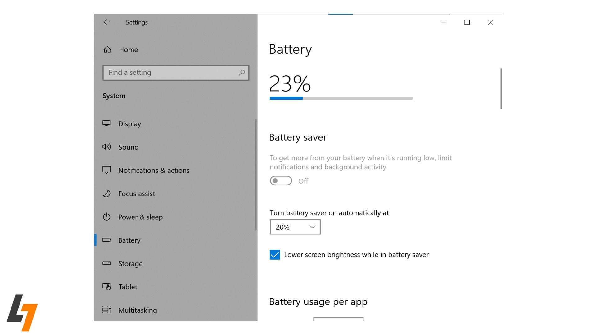 فعال کردن حالت صرفهجویی در انرژی