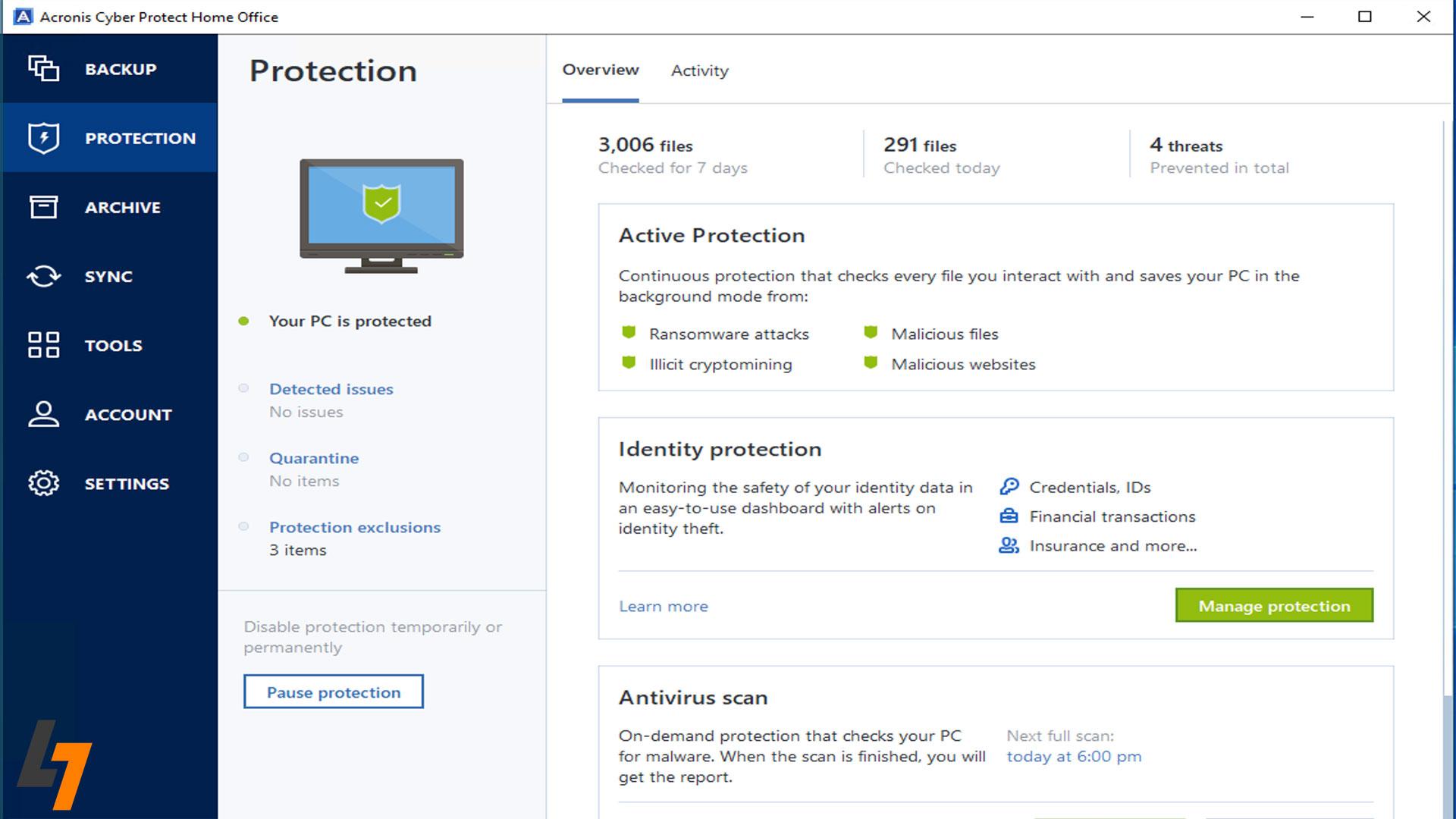 Acronis Cyber Protect Home Office