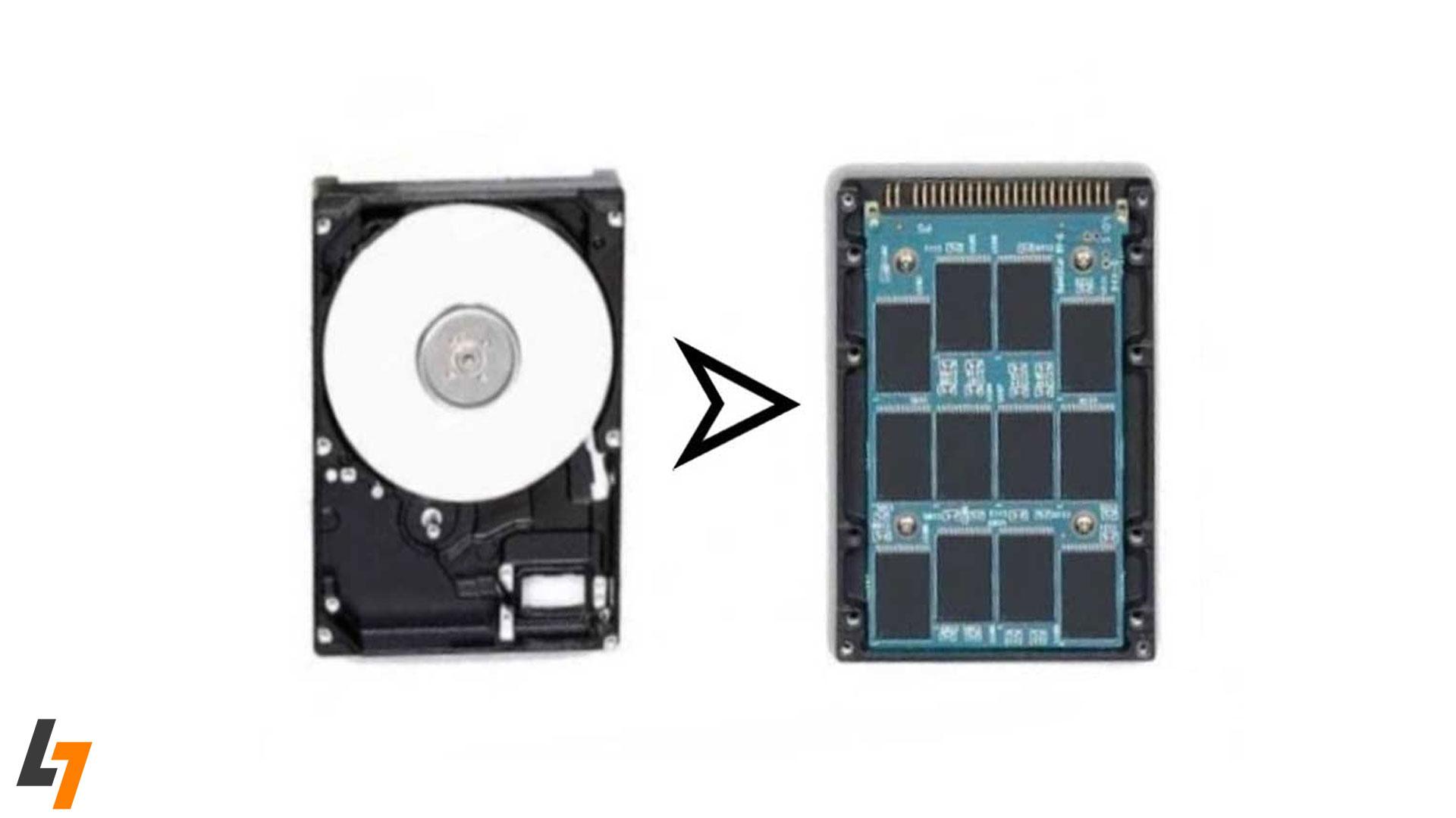 ارتقای هارد از HDD به SSD 