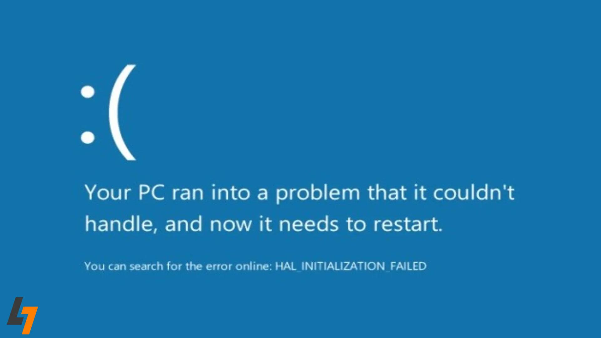 صفحه مرگ (Blue Screen) به علت ریاستارتهای ناگهانی